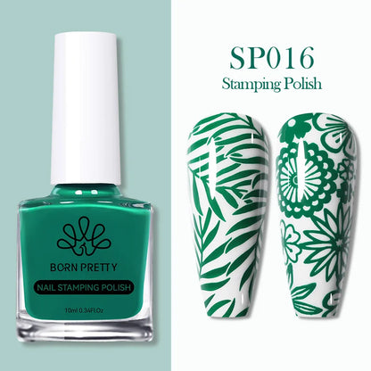 Nail Stamping Polish Set - 25 Colors, Peel Off Latex