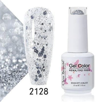 Clou Beaute 15ml Summer Bright Hot Pink Orange HEMA TPO FREE Nail Gel Polish Vernis Semi Permanent Nail Art Pigment Gel Varnish