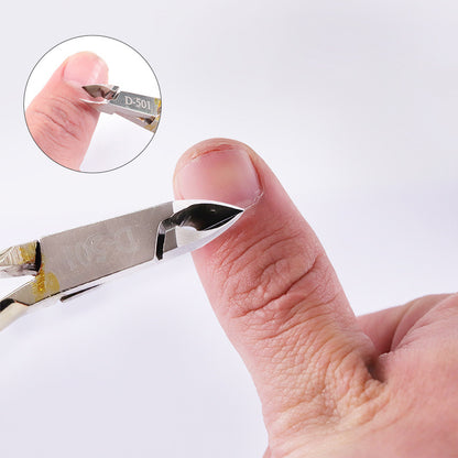 Stainless Steel Cuticle Nipper - Pro Nail & Toenail Trimmer