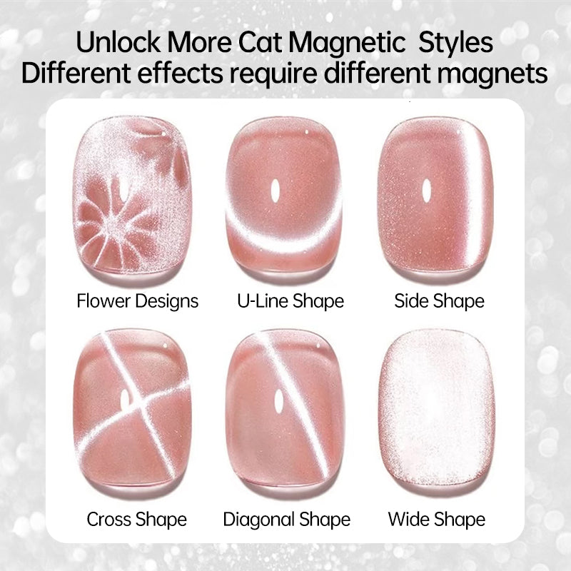 Cat Magnetic Gel Nail Polish - 30 Colors UV/LED Soak Off