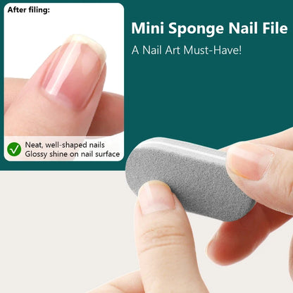 10/20Pcs Mini Nail Buffer Sponge Files, Double Color Buffing Sanding File Pedicure Manicure Tool Acrylic Gel Salon Supplies