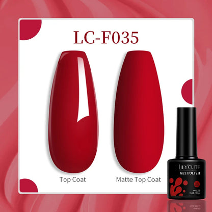 LILYCUTE 8ml Pink Natural Dried Flower Gel Nail Polish Summer Colorful Fairy Series Manicure Painting Soak Off Nail Art UV Gel