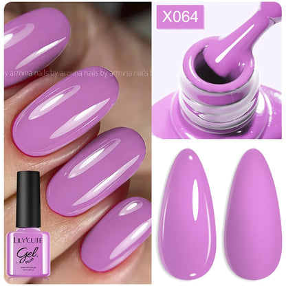 LILYCUTE 7ml Thermal Gel Nail Polish 3 Layers Temperature Color Changing Gel Polish Semi Permanent UV Gel For Nail Art Manicure
