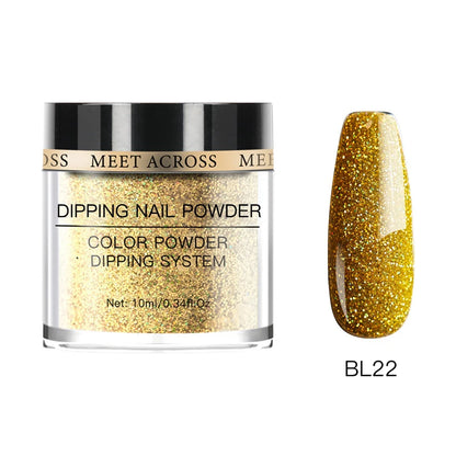 Glitter Nail Dipping Powder - Pink, No Lamp, 5/10g