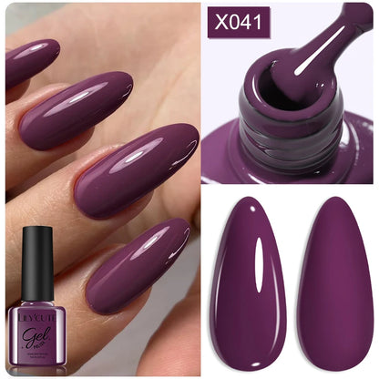 LILYCUTE 7ml Thermal Gel Nail Polish 3 Layers Temperature Color Changing Gel Polish Semi Permanent UV Gel For Nail Art Manicure