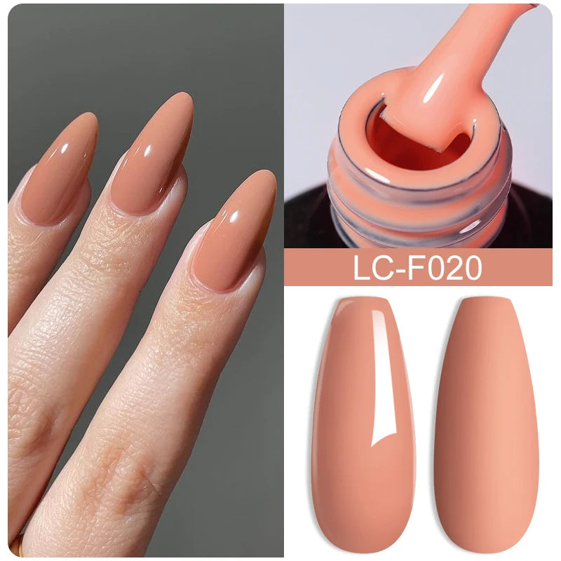 LILYCUTE 8ml Pink Natural Dried Flower Gel Nail Polish Summer Colorful Fairy Series Manicure Painting Soak Off Nail Art UV Gel