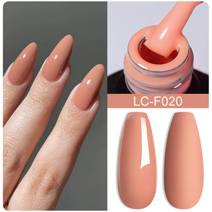 LILYCUTE 8ml Pink Natural Dried Flower Gel Nail Polish Summer Colorful Fairy Series Manicure Painting Soak Off Nail Art UV Gel