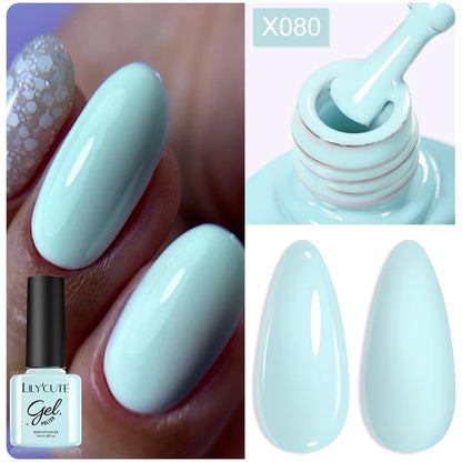 LILYCUTE 7ml Thermal Gel Nail Polish 3 Layers Temperature Color Changing Gel Polish Semi Permanent UV Gel For Nail Art Manicure
