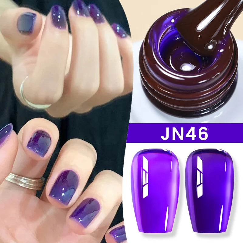 Jelly Nude Gel Nail Polish 10ml - Light Pink Peach UV Cure