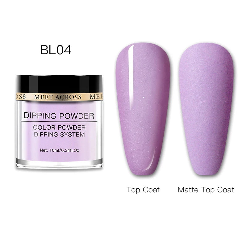 Glitter Nail Dipping Powder - Pink, No Lamp, 5/10g