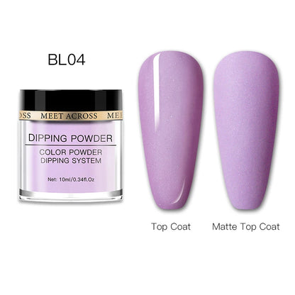 Glitter Nail Dipping Powder - Pink, No Lamp, 5/10g