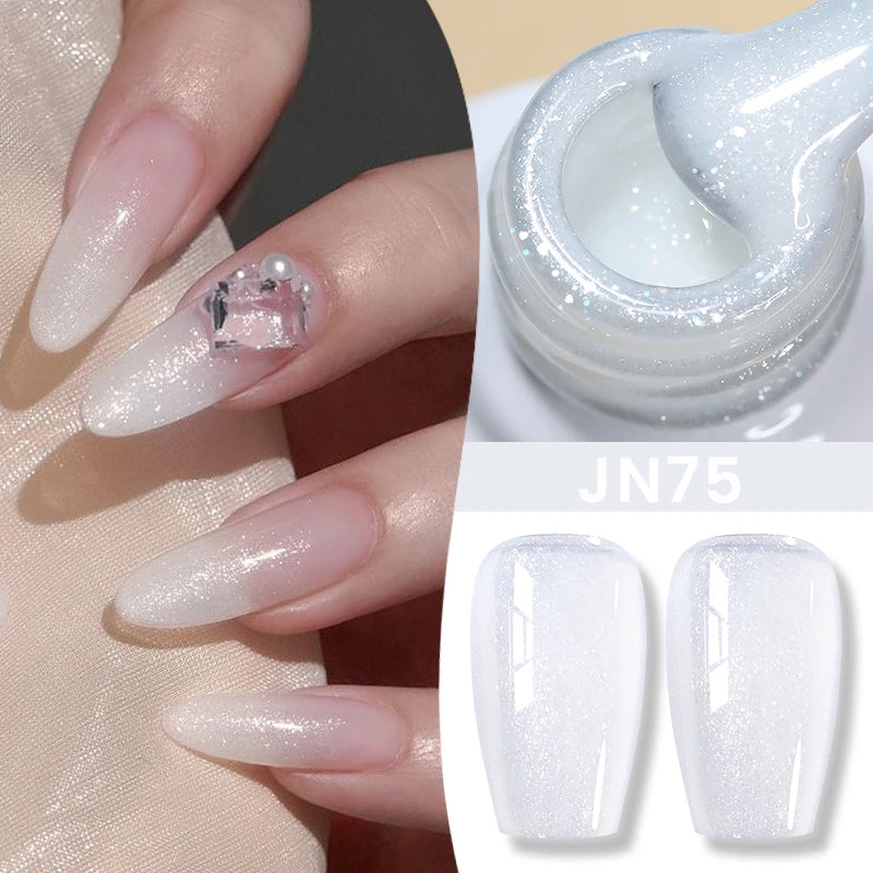 Jelly Nude Gel Nail Polish 10ml - Light Pink Peach UV Cure