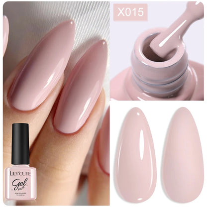 LILYCUTE 7ml Thermal Gel Nail Polish 3 Layers Temperature Color Changing Gel Polish Semi Permanent UV Gel For Nail Art Manicure
