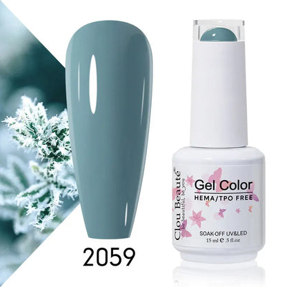 Clou Beaute 15ml Summer Bright Hot Pink Orange HEMA TPO FREE Nail Gel Polish Vernis Semi Permanent Nail Art Pigment Gel Varnish