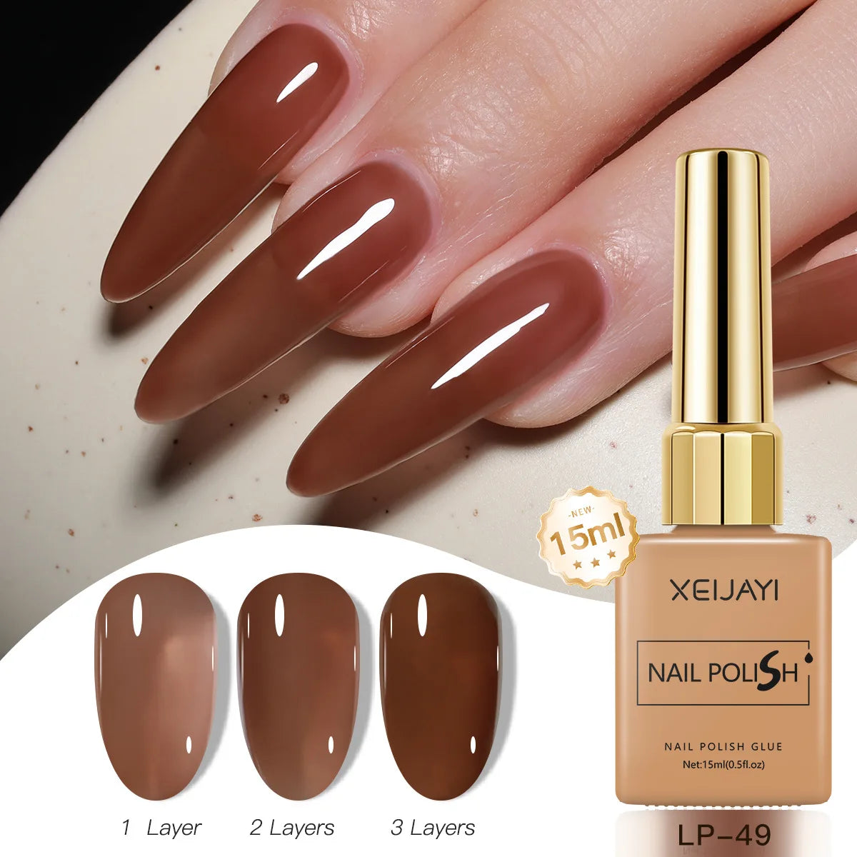 Gel Nail Polish: Nail Varnish Gel 60 Colors - Gloss, Matte, Ice-Clear Finish