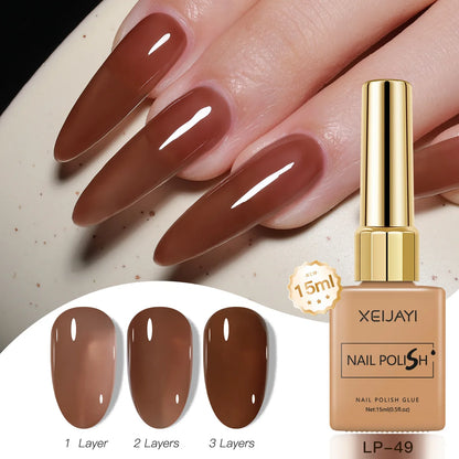Gel Nail Polish: Nail Varnish Gel 60 Colors - Gloss, Matte, Ice-Clear Finish