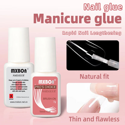 Fast-Dry Nail Glue: Super Bond for Acrylic & Rhinestones