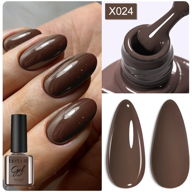 LILYCUTE 7ml Thermal Gel Nail Polish 3 Layers Temperature Color Changing Gel Polish Semi Permanent UV Gel For Nail Art Manicure