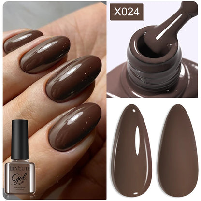 LILYCUTE 7ml Thermal Gel Nail Polish 3 Layers Temperature Color Changing Gel Polish Semi Permanent UV Gel For Nail Art Manicure