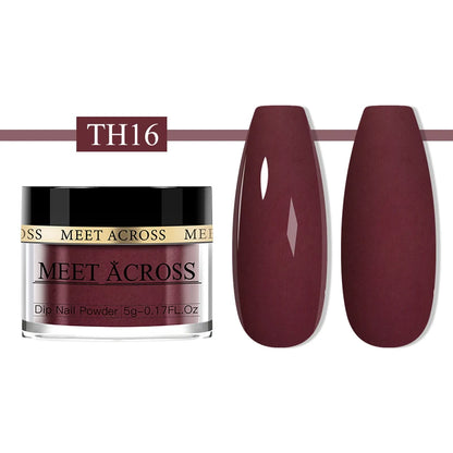 Glitter Nail Dipping Powder - Pink, No Lamp, 5/10g