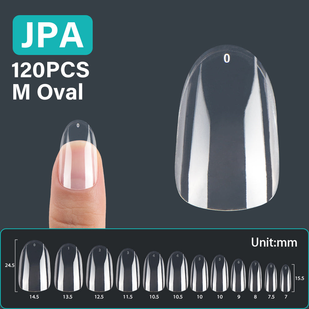 Press On Nails: Almond False Nail Tips - 120Pcs Soft Gel Stiletto & Oval