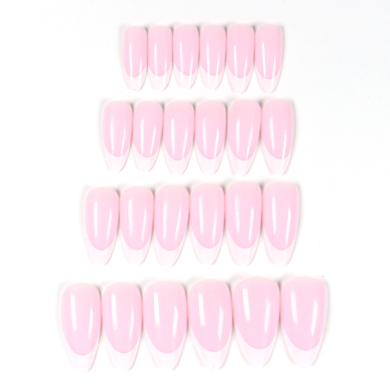 French Press On Nails: Minimalist Nails Set: 24 PCs + Jelly & File
