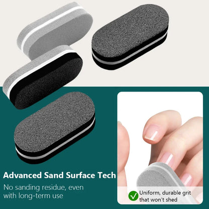 10/20Pcs Mini Nail Buffer Sponge Files, Double Color Buffing Sanding File Pedicure Manicure Tool Acrylic Gel Salon Supplies