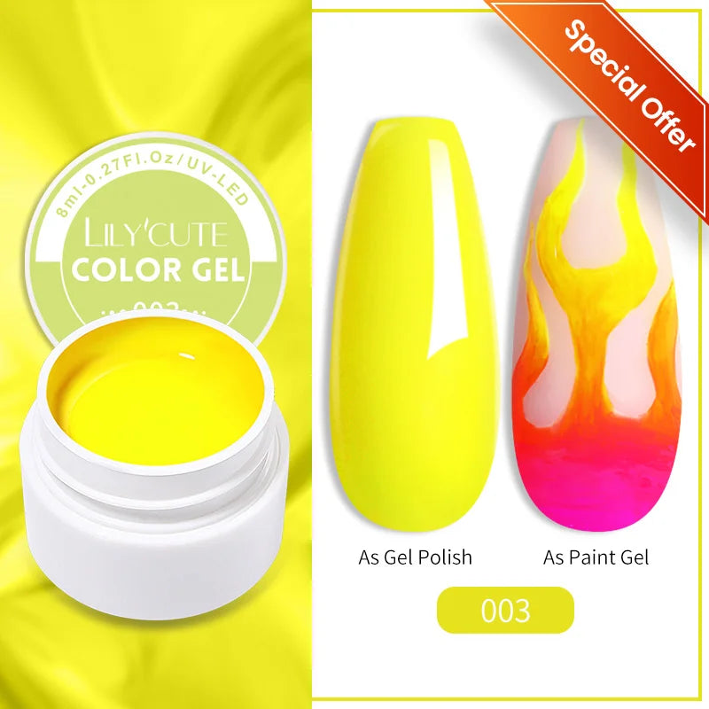LILYCUTE 8ml Pink Natural Dried Flower Gel Nail Polish Summer Colorful Fairy Series Manicure Painting Soak Off Nail Art UV Gel