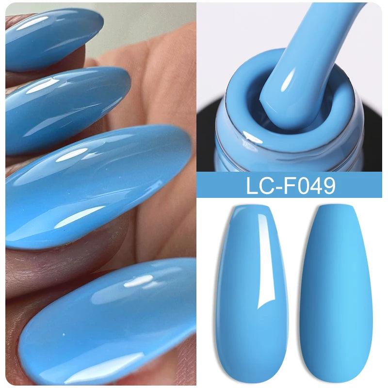 LILYCUTE 8ml Pink Natural Dried Flower Gel Nail Polish Summer Colorful Fairy Series Manicure Painting Soak Off Nail Art UV Gel