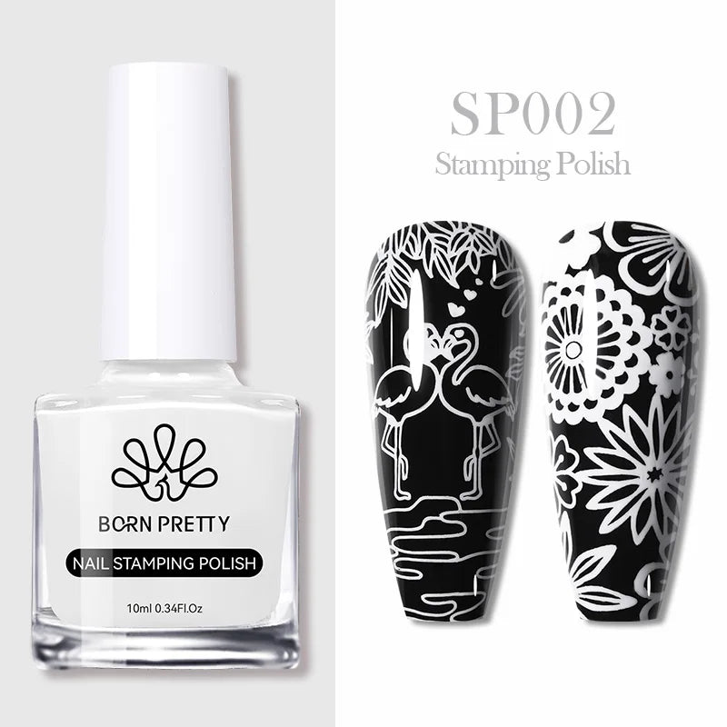 Nail Stamping Polish Set - 25 Colors, Peel Off Latex