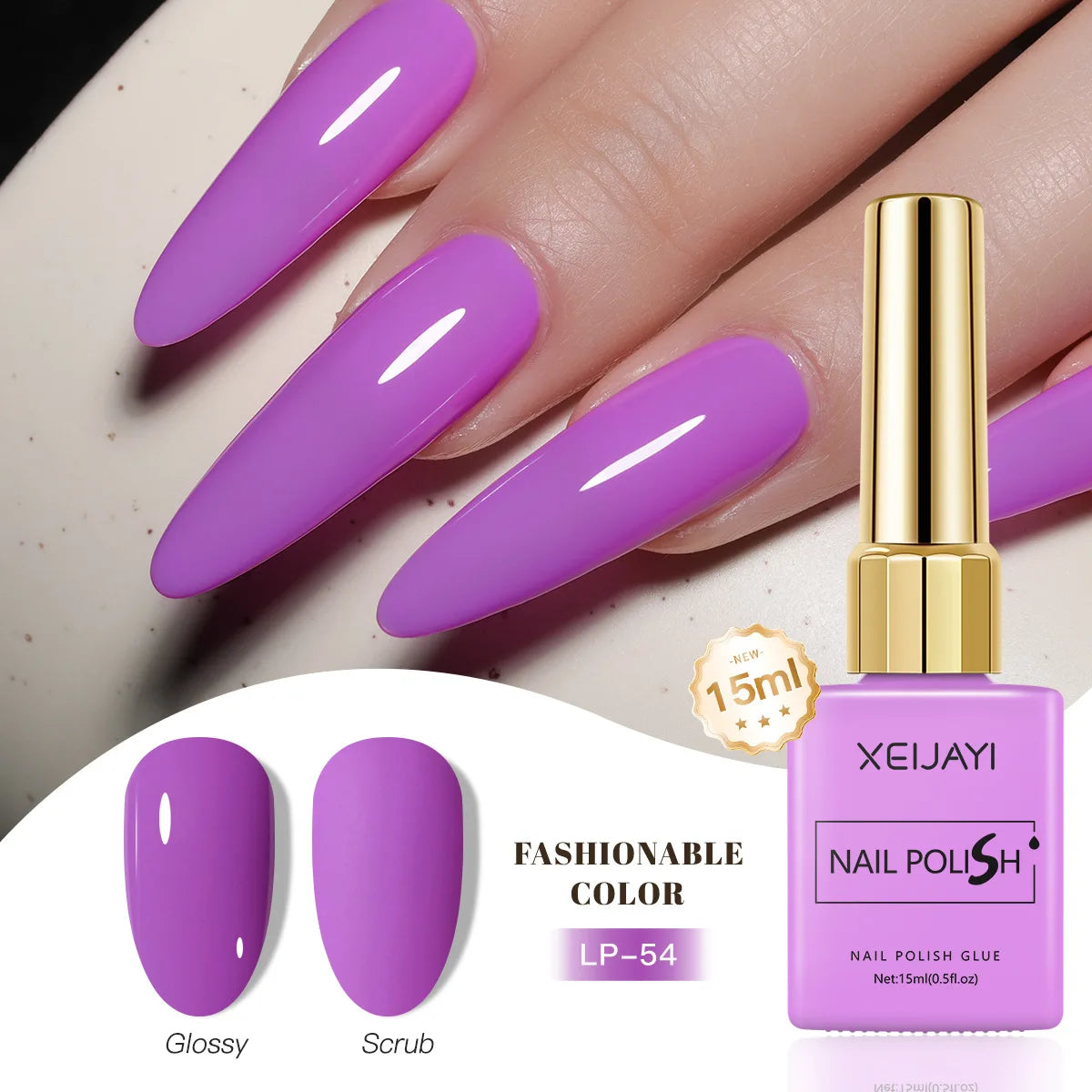 Gel Nail Polish: Nail Varnish Gel 60 Colors - Gloss, Matte, Ice-Clear Finish