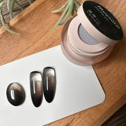 1Box Peachy Pink Pat Painting Gel Nail Polish Matte Texture Nail Patting Glue with 1pc Air Cushion Soak Off UV LED Nail Varnish