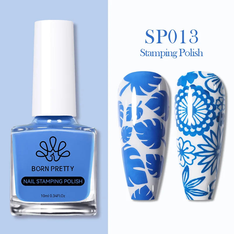 Nail Stamping Polish Set - 25 Colors, Peel Off Latex