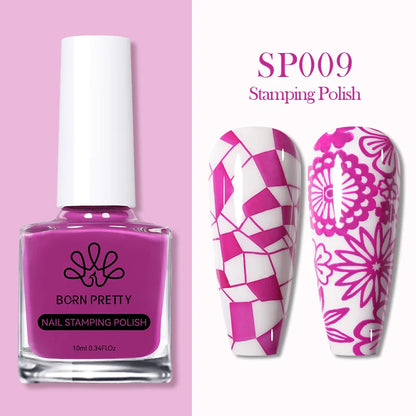 Nail Stamping Polish Set - 25 Colors, Peel Off Latex