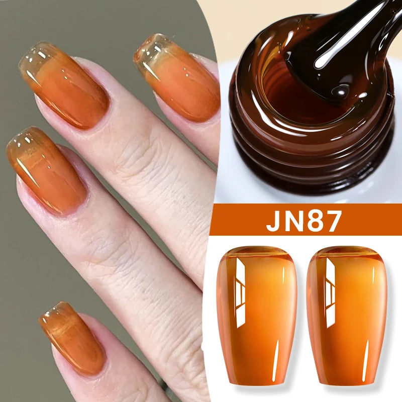 Jelly Nude Gel Nail Polish 10ml - Light Pink Peach UV Cure