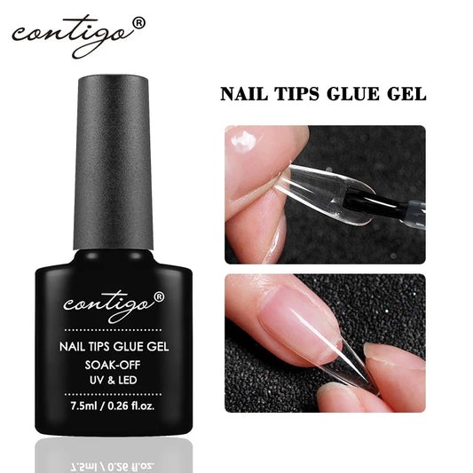 UV Nail Glue Gel 7.5ml - Strong Hold for False Nails
