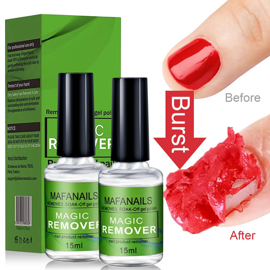 Magic Remover Gel: 15ml Fast UV Gel Polish Remover