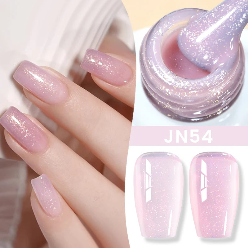 Jelly Nude Gel Nail Polish - 50 Colors, UV LED Soak Off