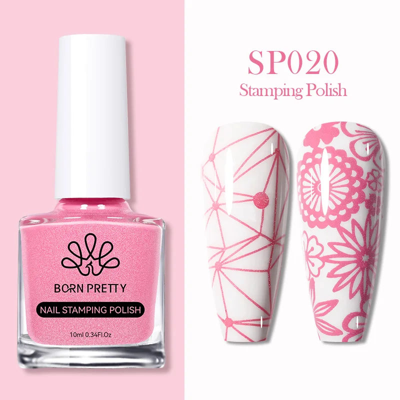 Nail Stamping Polish Set - 25 Colors, Peel Off Latex