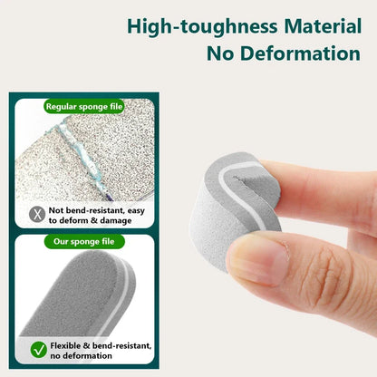 10/20Pcs Mini Nail Buffer Sponge Files, Double Color Buffing Sanding File Pedicure Manicure Tool Acrylic Gel Salon Supplies