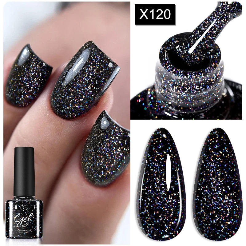LILYCUTE 7ml Thermal Gel Nail Polish 3 Layers Temperature Color Changing Gel Polish Semi Permanent UV Gel For Nail Art Manicure