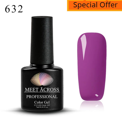 3D Thread Shell Gel Nail Polish - White, Pink, Purple Pearl