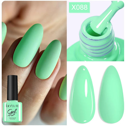 LILYCUTE 7ml Thermal Gel Nail Polish 3 Layers Temperature Color Changing Gel Polish Semi Permanent UV Gel For Nail Art Manicure