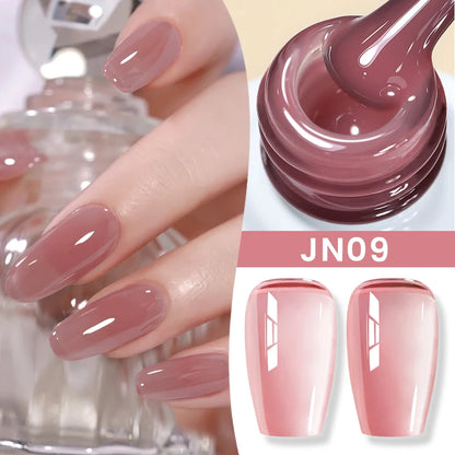 Jelly Nude Gel Nail Polish - 50 Colors, UV LED Soak Off