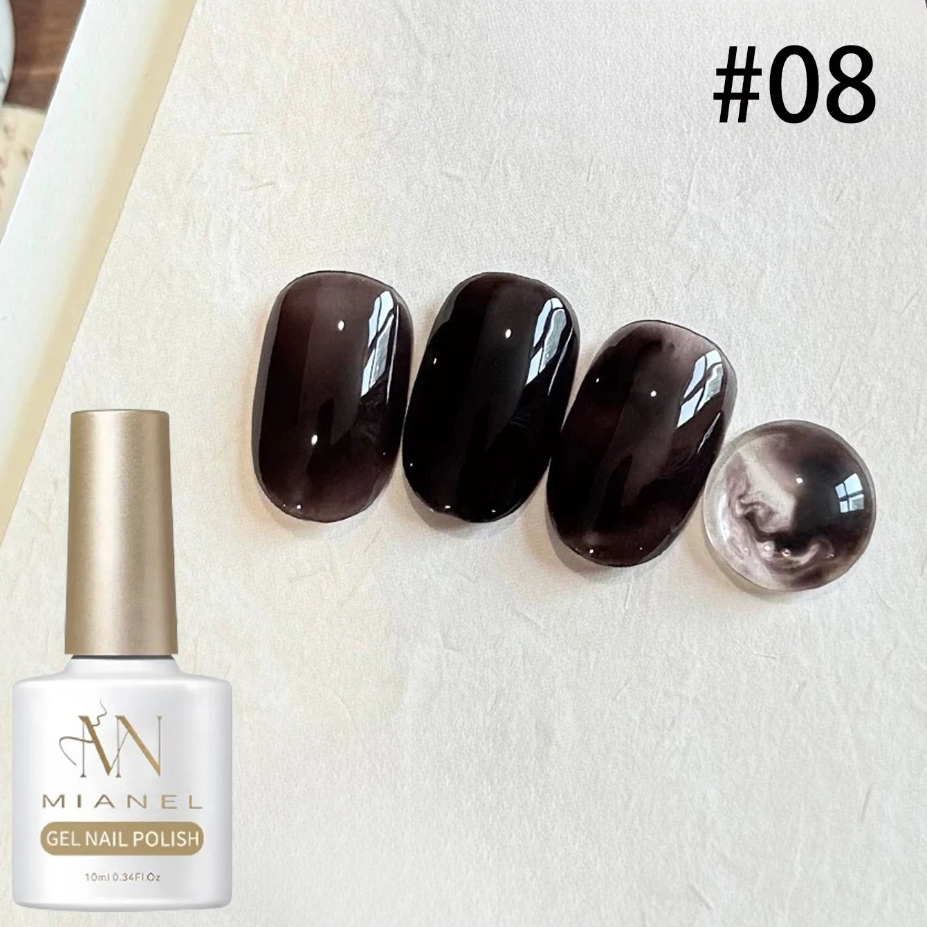 Jelly Gel Nail Polish 10ML - Brown Amber Series 2026