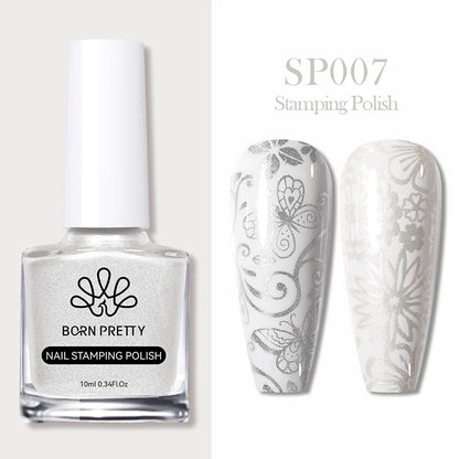 Nail Stamping Polish Set - 25 Colors, Peel Off Latex