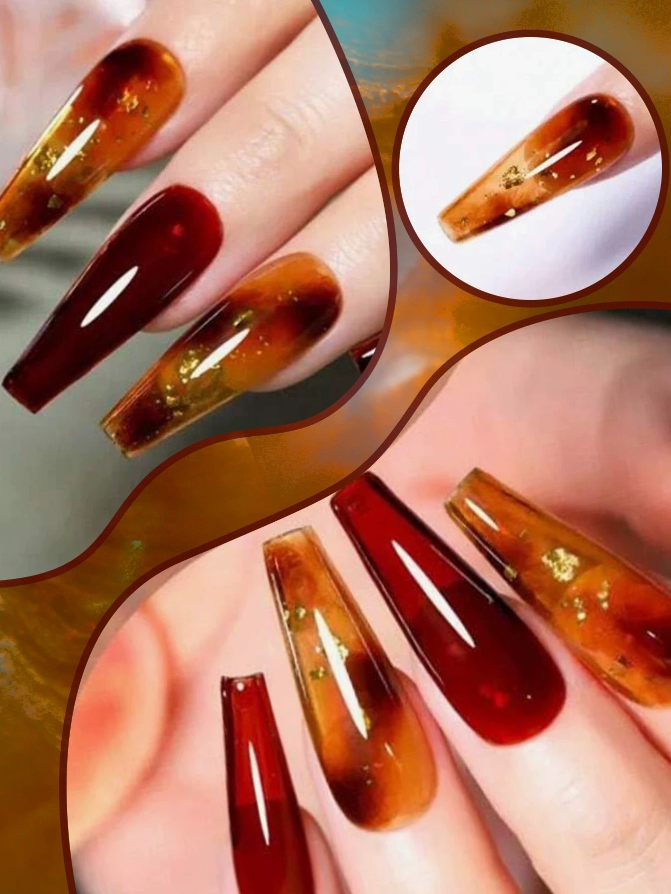 Jelly Gel Nail Polish 10ML - Brown Amber Series 2026