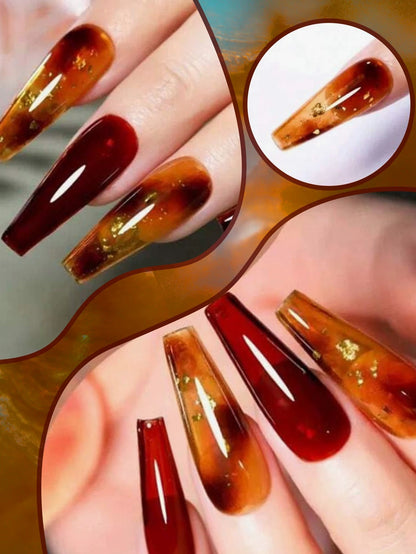 Jelly Gel Nail Polish 10ML - Brown Amber Series 2026