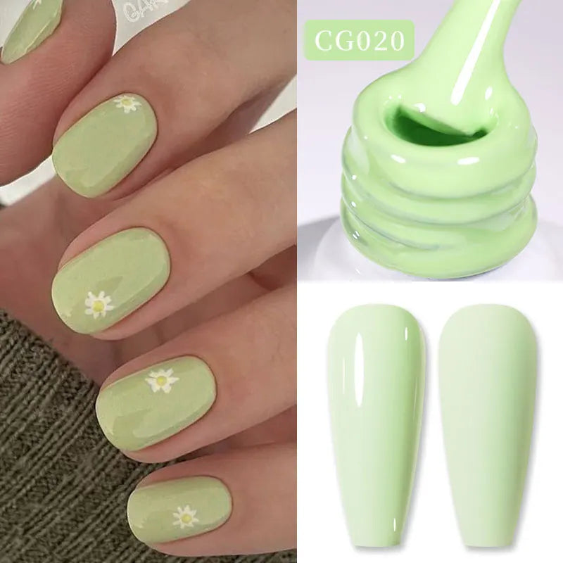 Jelly Nude Gel Nail Polish 10ml - Light Pink Peach UV Cure