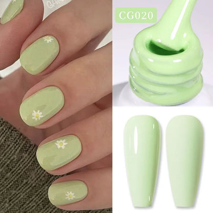 Jelly Nude Gel Nail Polish 10ml - Light Pink Peach UV Cure